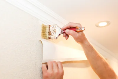 Pose de papier peint à Dollot — revêtements muraux et toiles de verre